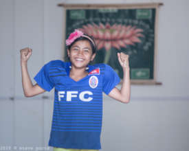 Playing about before a folk dance lesson