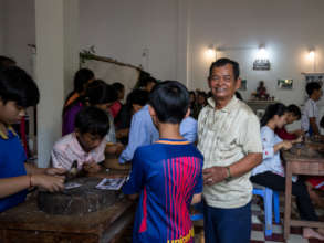 KCDI Outreach shadow puppet making lessons