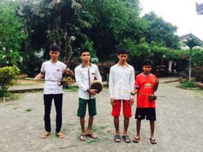 Some of our blind students