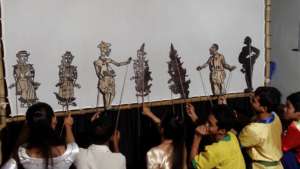 Khmer Shadow Puppet Performance
