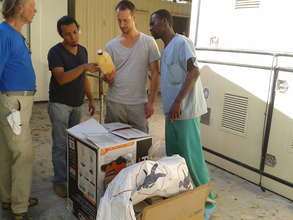 Donating materials and supplies