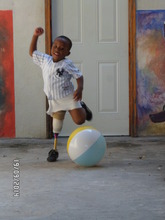 And this is how he can kick the ball!