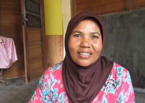 Rabaini in her completed home