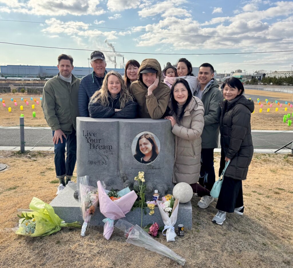 with family and friends incl. Taylor's JET friends