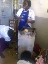 Catherine teaches women to build biosand filters