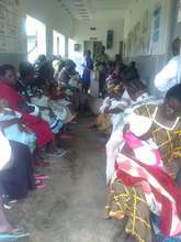 Teaching new mothers about clean water w/ Biosand