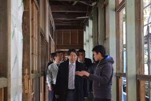 Minister Hayashi visiting MOIRUMIUS