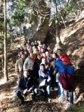 Harvard Business School visiting local shrine