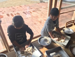 Creating mashed soy beans to create miso
