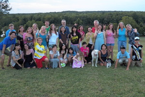 Students with Their Homestay Families