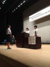 Ishinomaki Junior High English Speech Competition