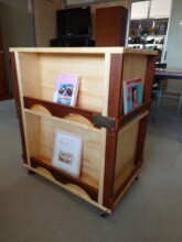 One of the Taylor bunko bookshelves with books