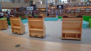 Gakusha Yume no Mori Taylor Bunko Bookshelves Back