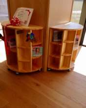 Onagawa ES and MS Taylor Bunko bookshelves