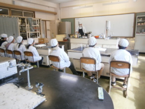 Students Learning from Chef