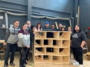 R-MC Students help with Taylor bunko assembly