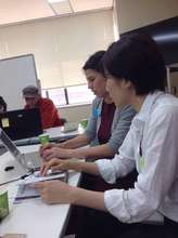 volunteers translating children's books