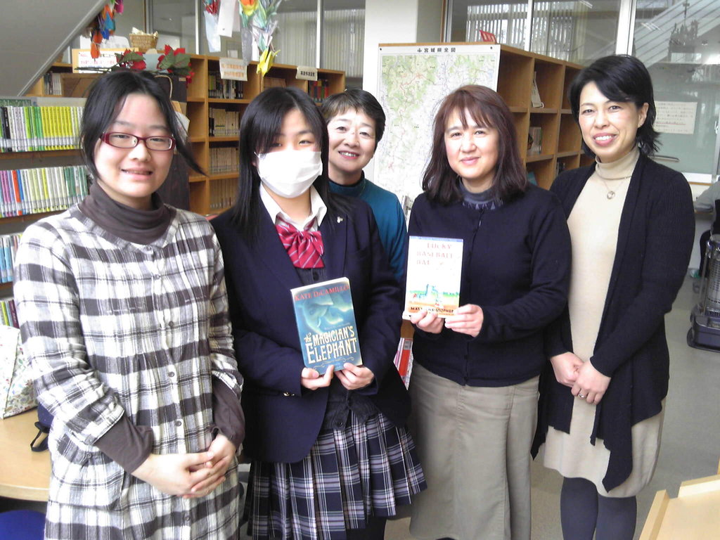Books Donated to Ishinomaki High School