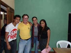 Jimmy and Roxy with Mick and Debora