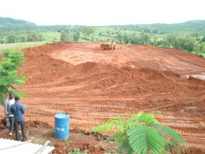 In the beginning, breaking ground