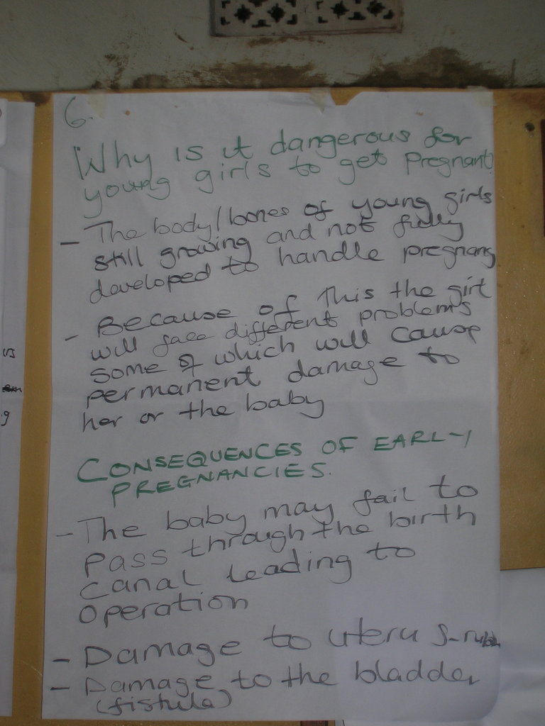 Help reduce teenage pregnancies in Uganda