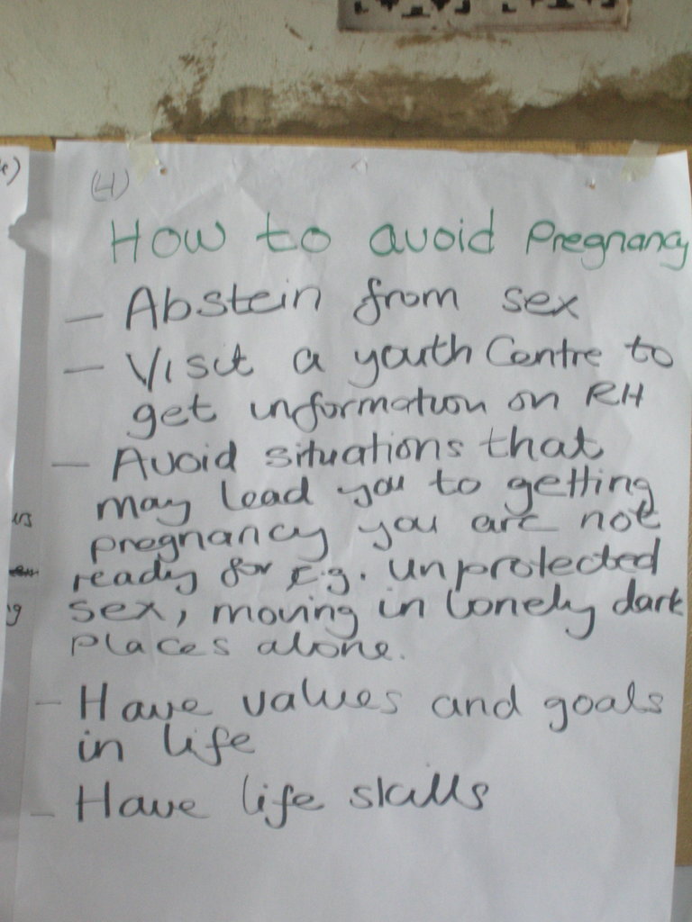 Help reduce teenage pregnancies in Uganda