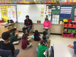 Haiku/Visual Arts (PS76): Losak reads to the class