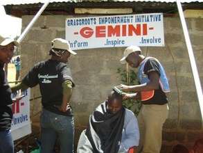 GEMINI volunteers attend to some of the displaced