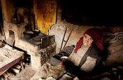 Home care  for sick elderly people in Romania