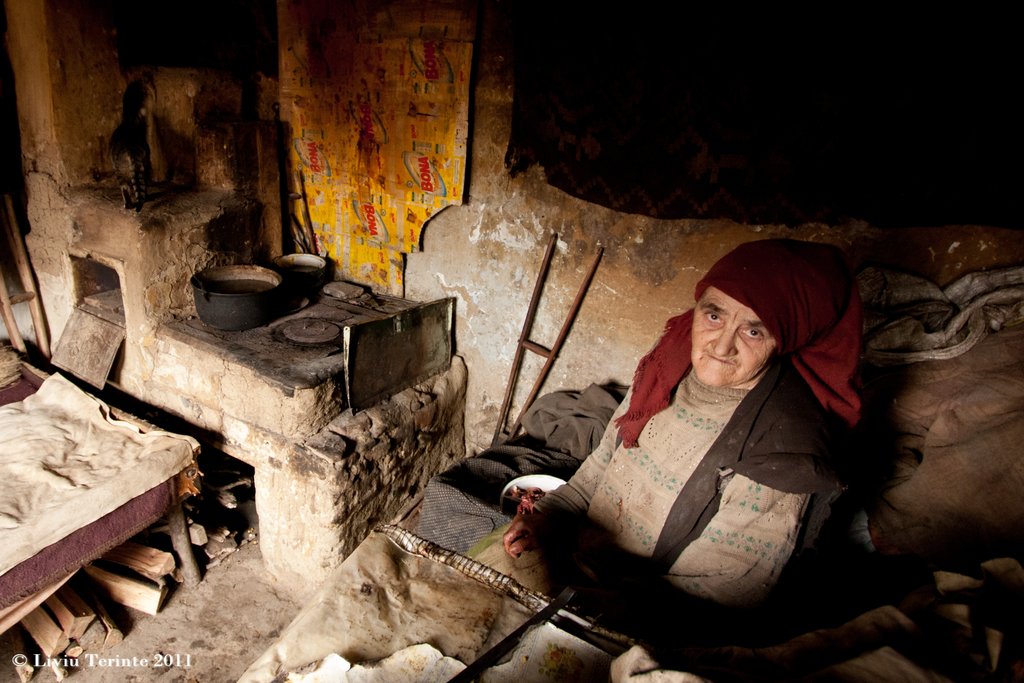 Home care  for sick elderly people in Romania