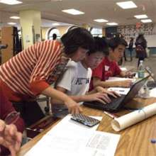 Volunteers Working at the First Fundraising