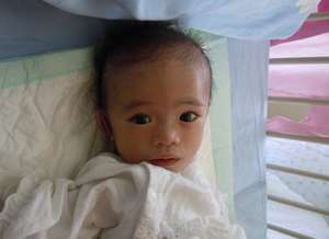 Rumei was abandoned due to congenital disease