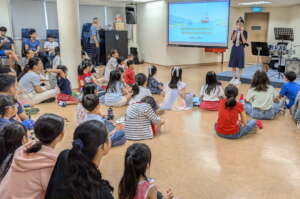 Speaking in English to the Children