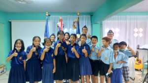 Oh and his team of kids and youths