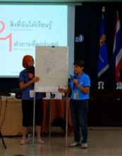 Trainer facilitating Leadership Challenges