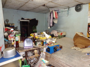Bedroom cum Dad's work area & kitchen by the side