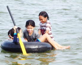 Kids having Fun in the water