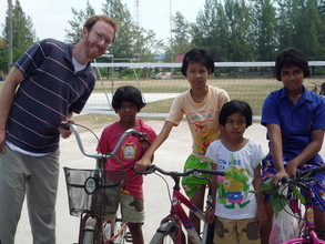 Me with a few of the kids.