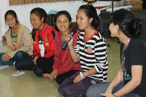 Young Leaders getting to know each other