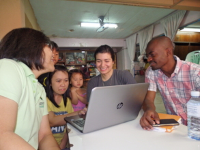 Team discussion after visit