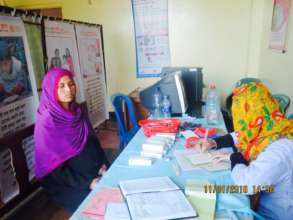 Rojina Receives Her 1st Antenatal Care Visit