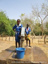 Happy Mt. Carmel students with fixed pump