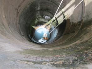Dirty water from Sare Bakary's open well