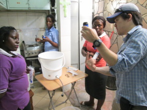 Teaching filter use at Teresa Home