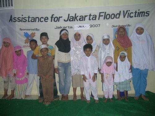 Assistance for Jakarta flood victims
