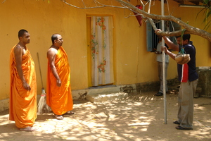 Mesh signals are being tested at a temple