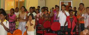 Students at the English camp