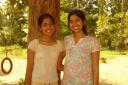 A village girl with an Indian girl