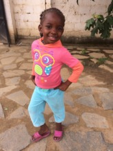 A little girl posing