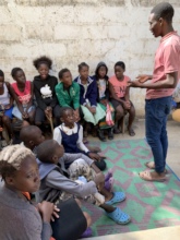 A Young Boy Leading a Workshop on HIV